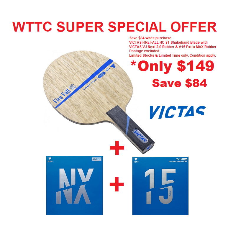 VICTAS FIRE FALL HC WTTC SUPER SPECIAL OFFER