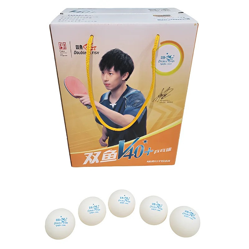 Double Fish V40+ 1 Star ABS Table Tennis Balls (Pack of 100)