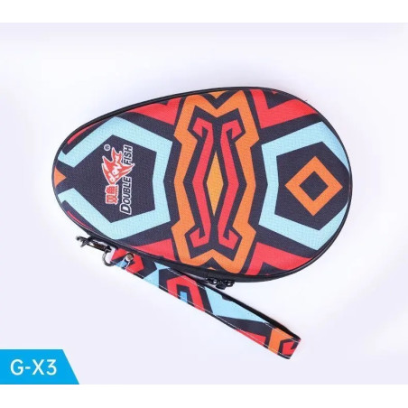 Double Fish Table Tennis Racket Case G-X3 Multi Colour cover