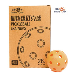 Double Fish Pickleball Indoor Training Ball DF-T26R-6 (Pack of 6)