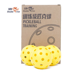 Double Fish Pickle Ball Outdoor Training Ball DF-T40Y-6 (Pack of 6)