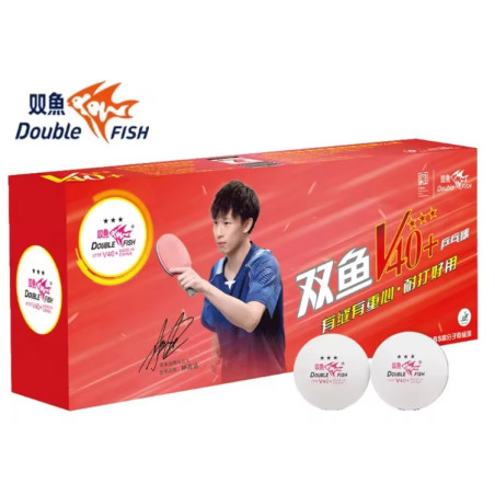 Double Fish V40+ 3 Star Table Tennis Balls (Pack of 10)