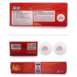 Double Fish V40+ 3 Star Table Tennis Balls (Pack of 10)