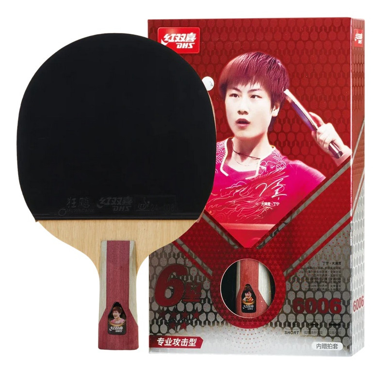 DHS H6006 6 Stars Table Tennis Racket Penhold (Short Handle)