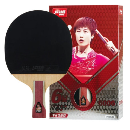 DHS H6006 6 Stars Table Tennis Racket Penhold (Short Handle)
