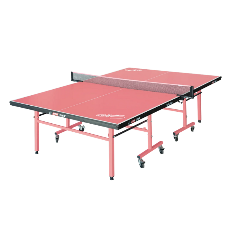 DHS Sun YS T2066 Two Piece Folding Table Tennis Table 18MM Pink