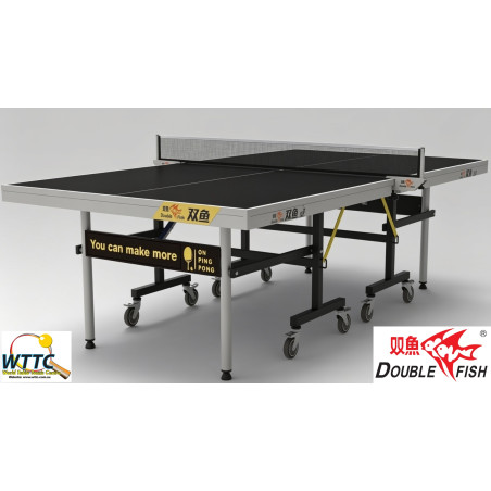 Double Fish 233 Table Tennis Table 25mm Black Top ITTF Approved