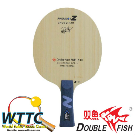 Double Fish Project Z Carbon Blade Zhou Qihao Shakehand (Long Handle)Made in Korea