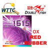 Double Fish 1615 Long Pimple Rubber OX Red without Sponge