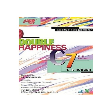 Double Fish C7 DHS Table Tennis Rubber Black