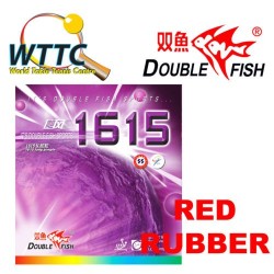 Double Fish 1615 Long Pimple Rubber without Sponge Red