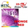 Double Fish 1615 Long Pimple Rubber with Sponge Red