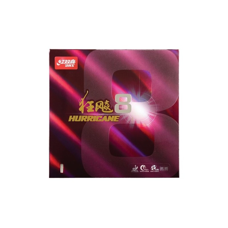 DHS HURRICANE 8 MID-HARD Table Tennis Rubber