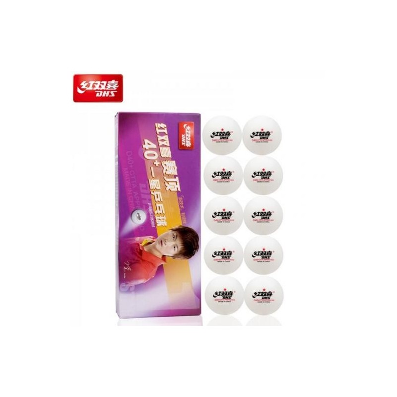 Details about   60 BALLS WHITE DHS CELLFREE-DUAL WHITE 1 STAR 40MM+ ORIGINAL 