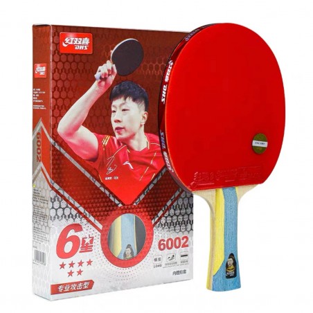 DHS H6002 6 Stars Table Tennis Racket Handshake (Long Handle)