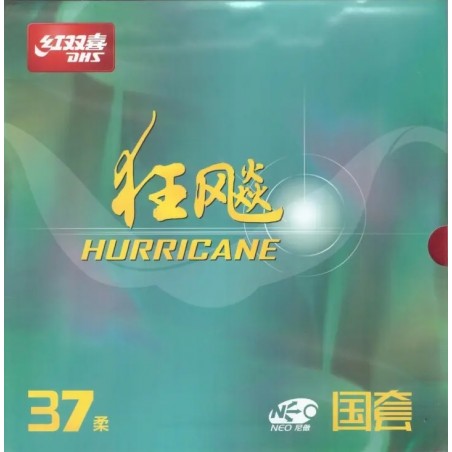 DHS Hurricane NEO 3 National Edition H37 2.1mm RED Orange Sponge Table Tennis Rubber